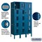 Salsbury Industries 5 Tier Box Vented Locker, 36"Wx66"Hx15"D, 15 Door, Blue, Unassembled 75355BL-U - alternate 2